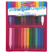 Triangular Crayons 24 Count - Melissa and Doug